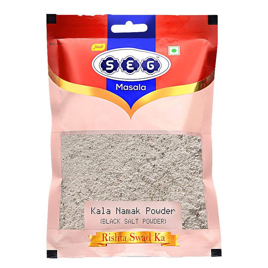 Seg Kala Namak/Black Salt Powder - 100% Natural & Pure