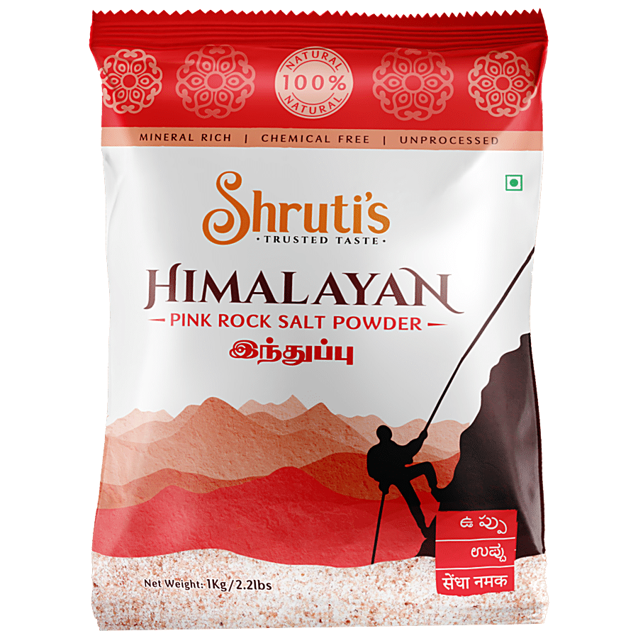 Shruti's Himalayan Pink Rock Salt Powder - 100% Natural