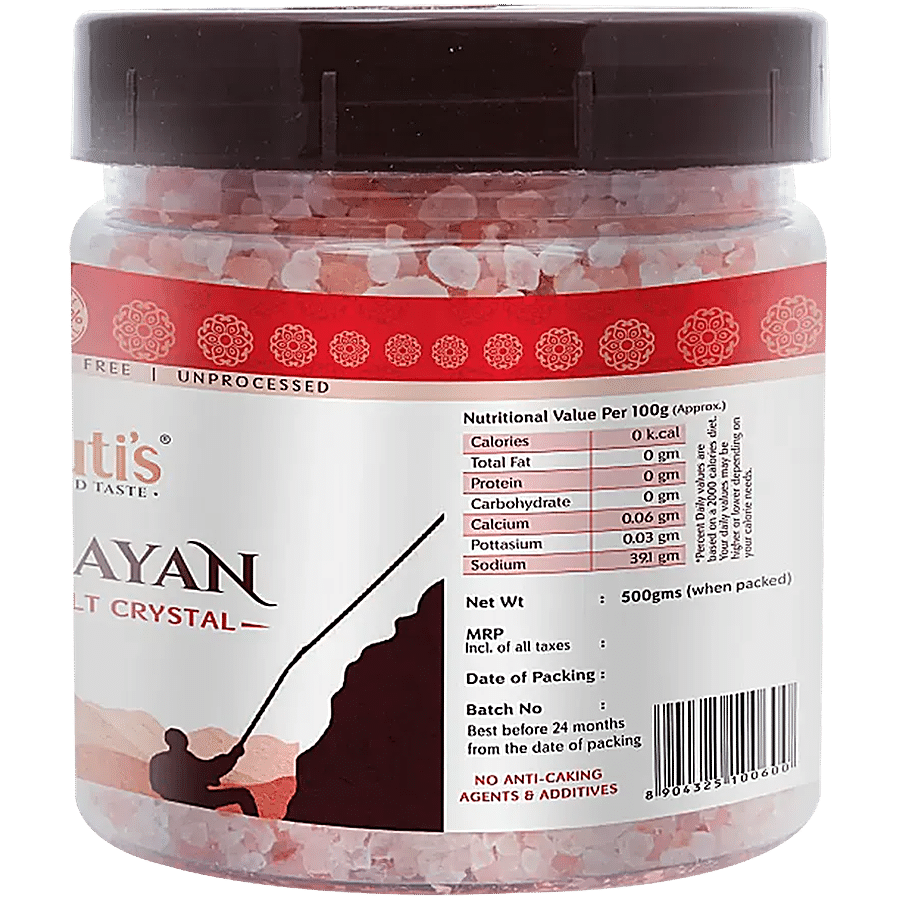 Shruti's Shruti`s Himalayan Pink Rock Salt Crystal - Chemical Free