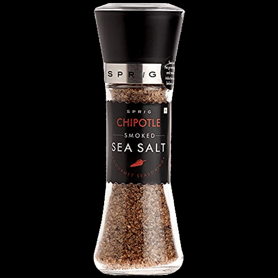 Sprig Chipotle Smoked Sea Salt Grinder