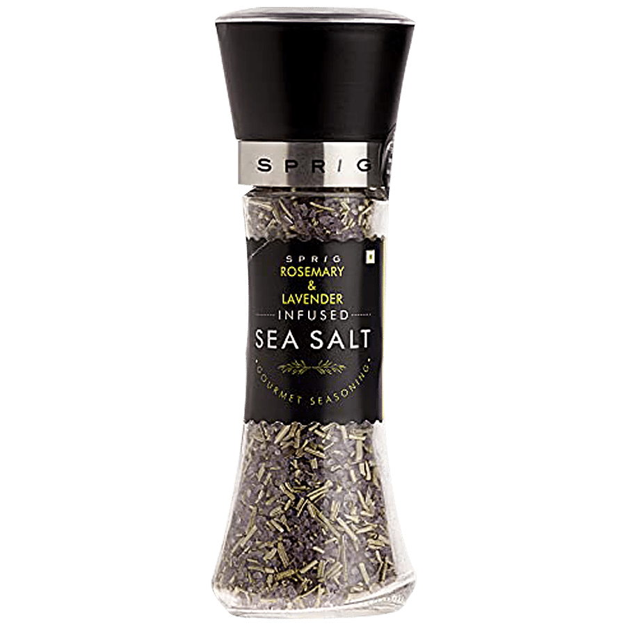 Sprig Rosemary & Lavender Sea Salt Grinder