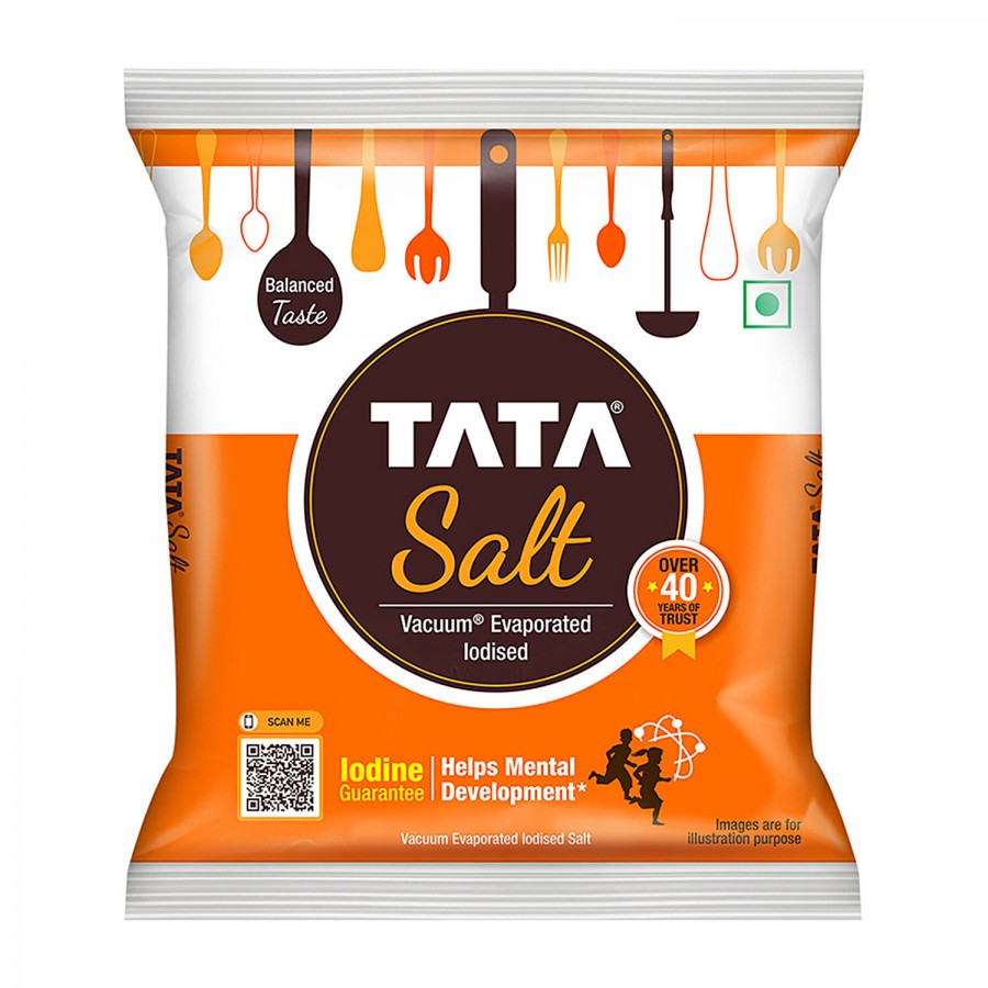 Tata Salt Vacuum Evaporated Iodised Salt - Helps Mental Development