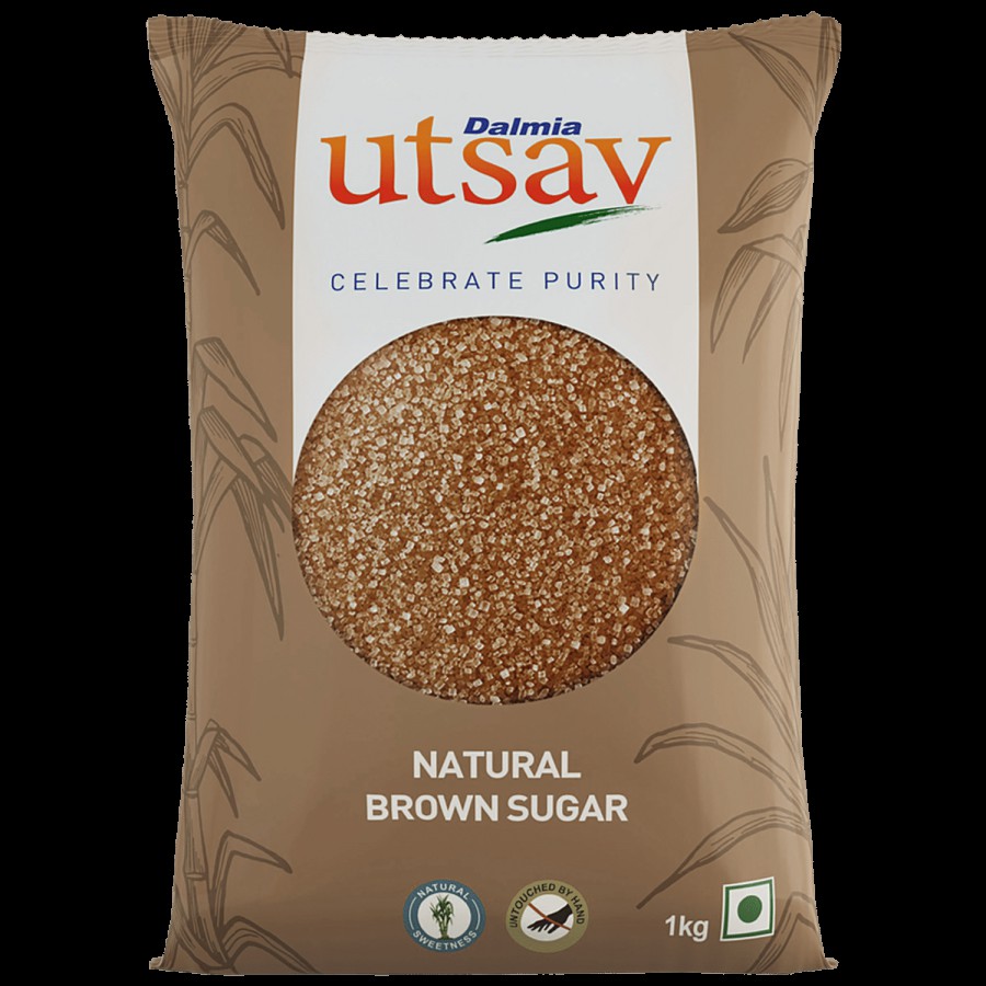 DALMIA UTSAV Natural Brown Sugar - Helpful In Reducing Cramps