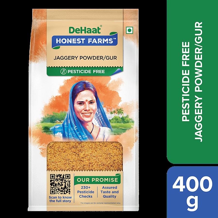 Dehaat Honest Farms Jaggery Powder/Gur - Pesticide Free