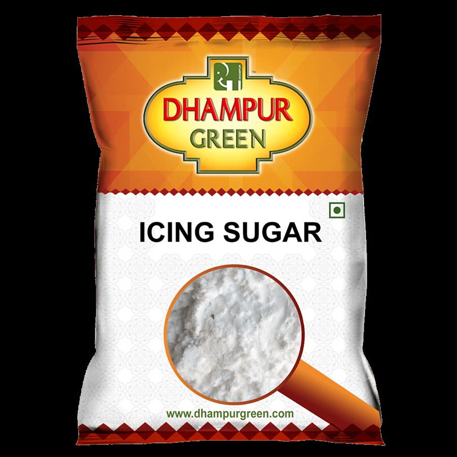 Dhampur Green Icing Sugar/Sakkare (Made From CaneSugar)