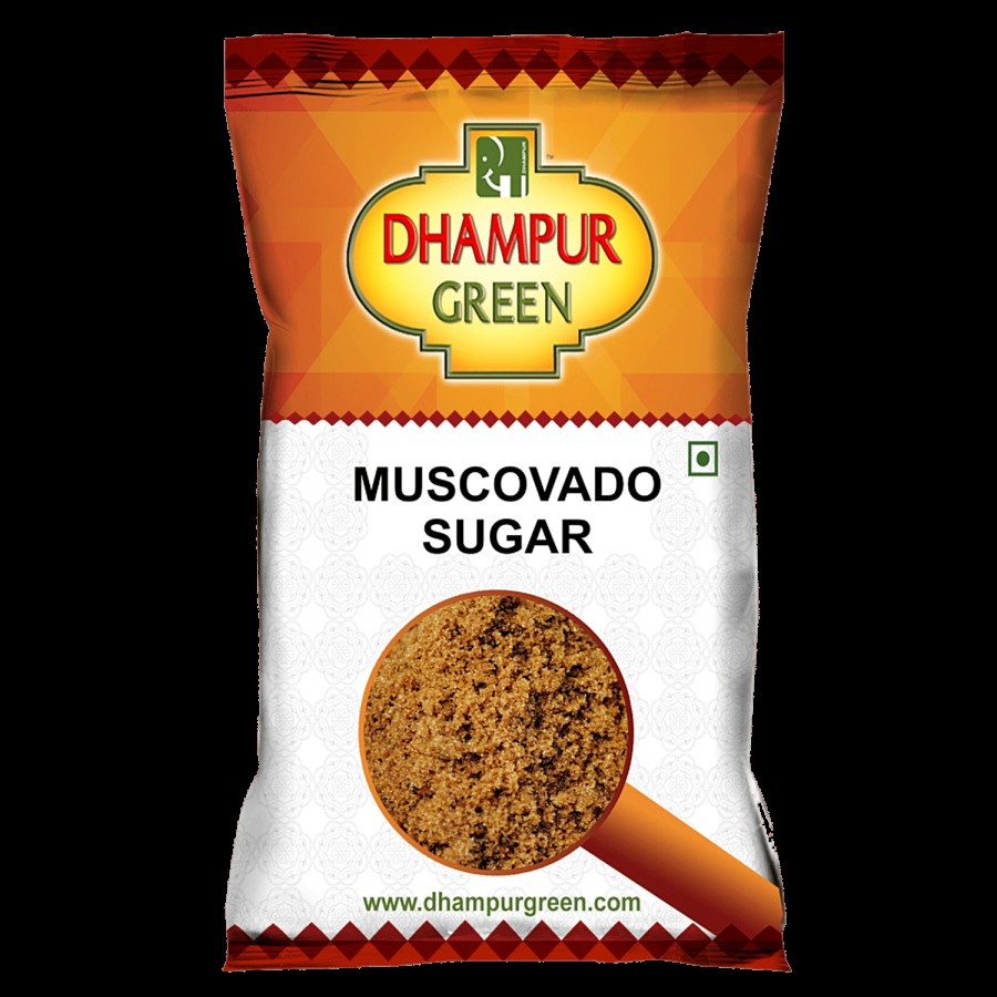 Dhampur Green Muscovado Sugar/Sakkare (Natural Brown Sugar)