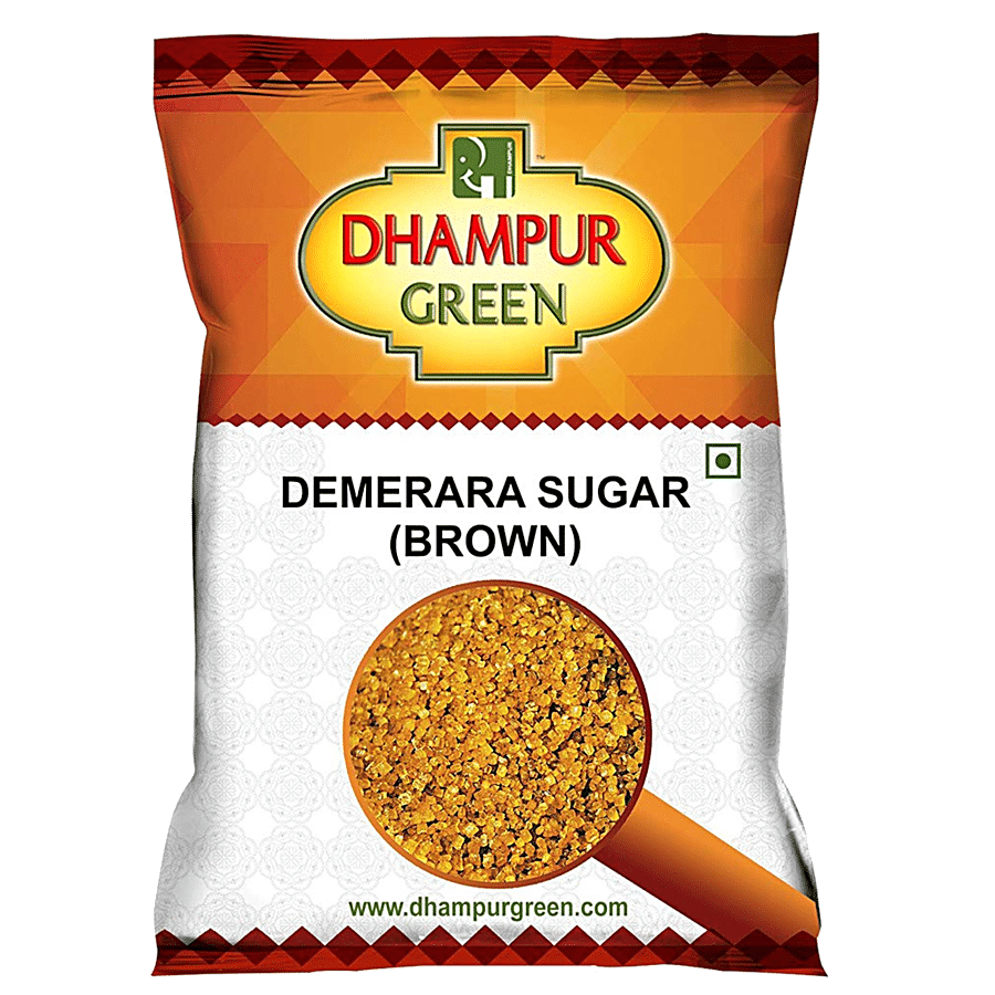 Dhampur Green Natural Brown Sugar/Sakkare - Dememrara