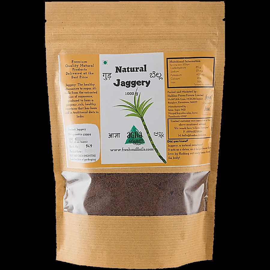 Freshmill Oils Natural Jaggery - Rich In Minerals