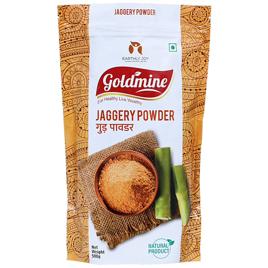 GOLDMINE Jaggery Powder - Natural Sweetener & Healthy Sugar Substitute