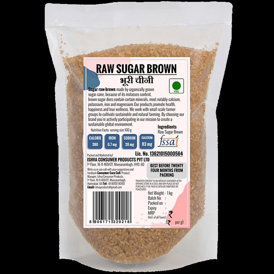 Ishva Raw Brown Sugar