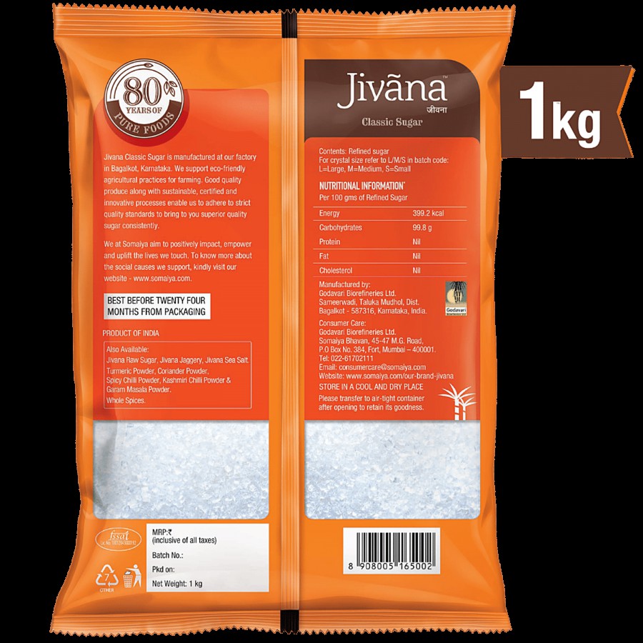 Jivana Classic Sugar - Premium Quality