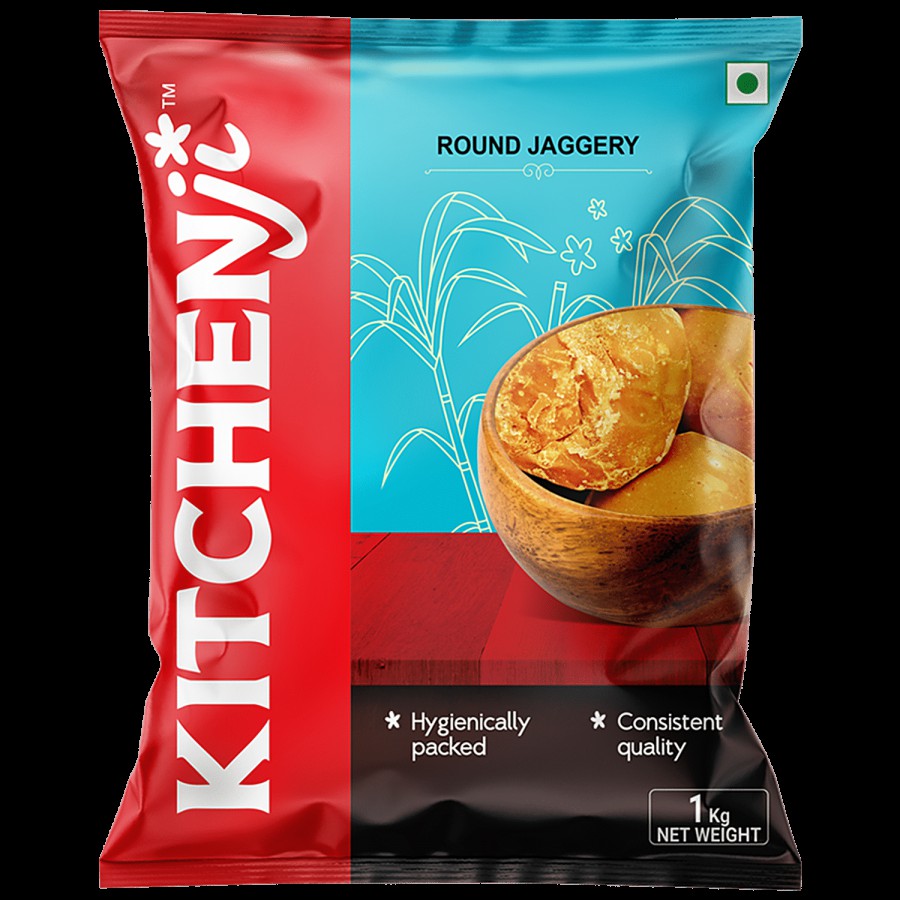 KITCHENJI Round Jaggery - Packed With Nutrients