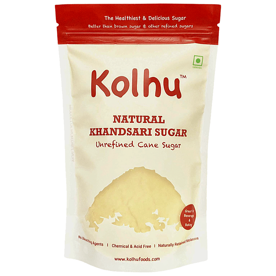 Kolhu Natural Khandsari Sugar - Unrefined Sugarcane Based