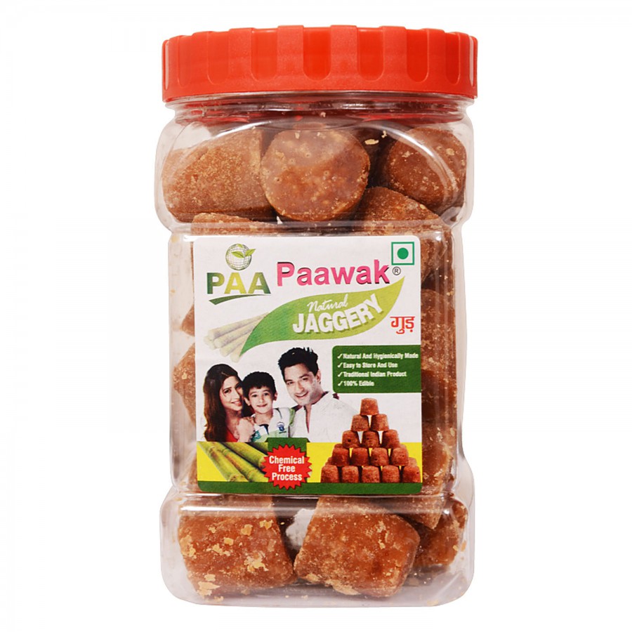 PAAWAK Natural Jaggery Cubes - 100% Edible