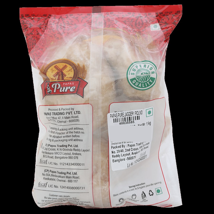 Papas Pure Jaggery/Bella - Round