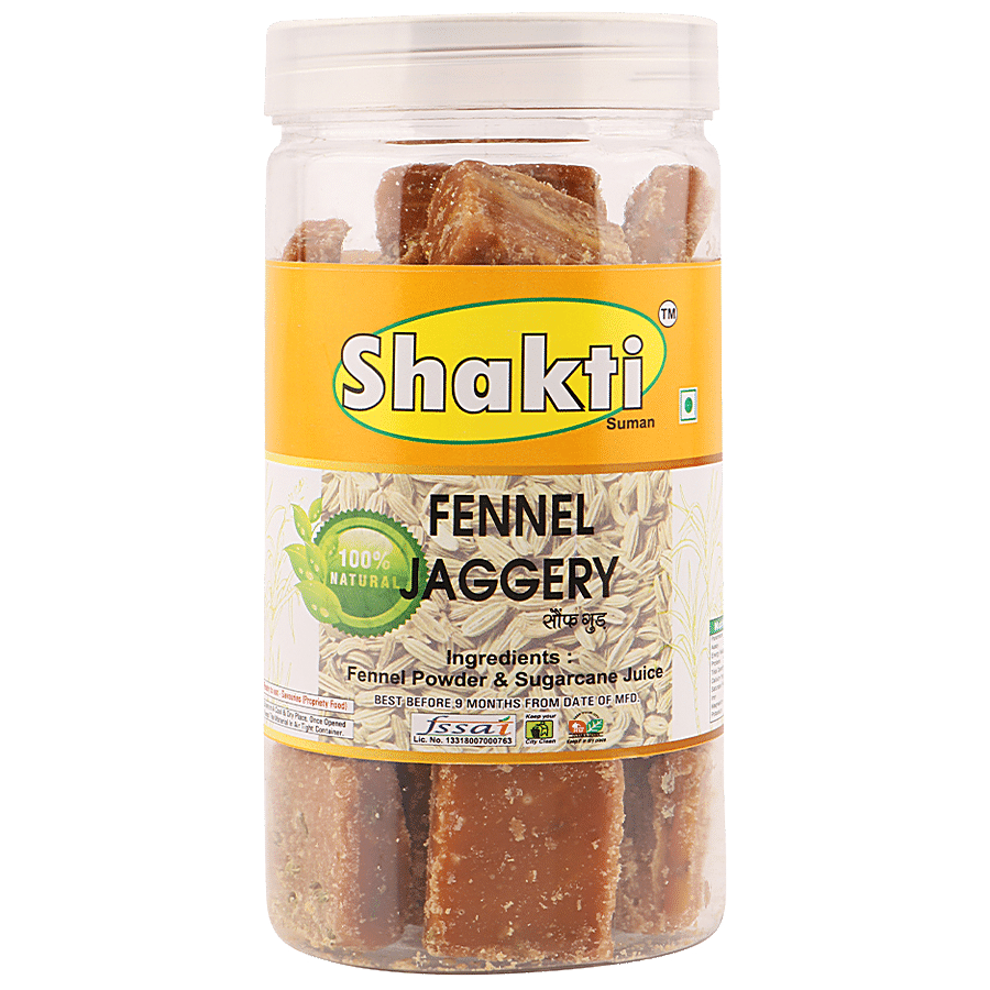 Shakti Fennel Jaggery - Natural