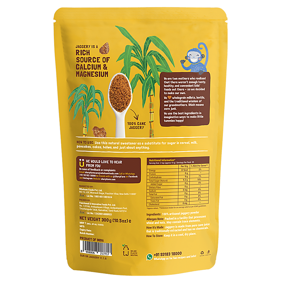 Slurrp Farm Natural Jaggery/Bella Powder