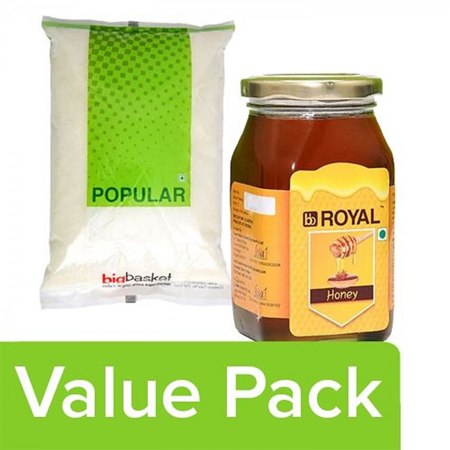 bb Combo BB Popular Sugar 5 kg + BB Royal Honey 500 gm