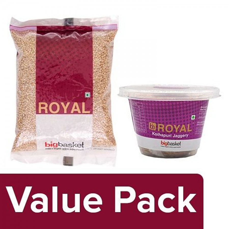 bb Royal Jaggery - Kolhapuri 450 gm + Till Regular 500 gm