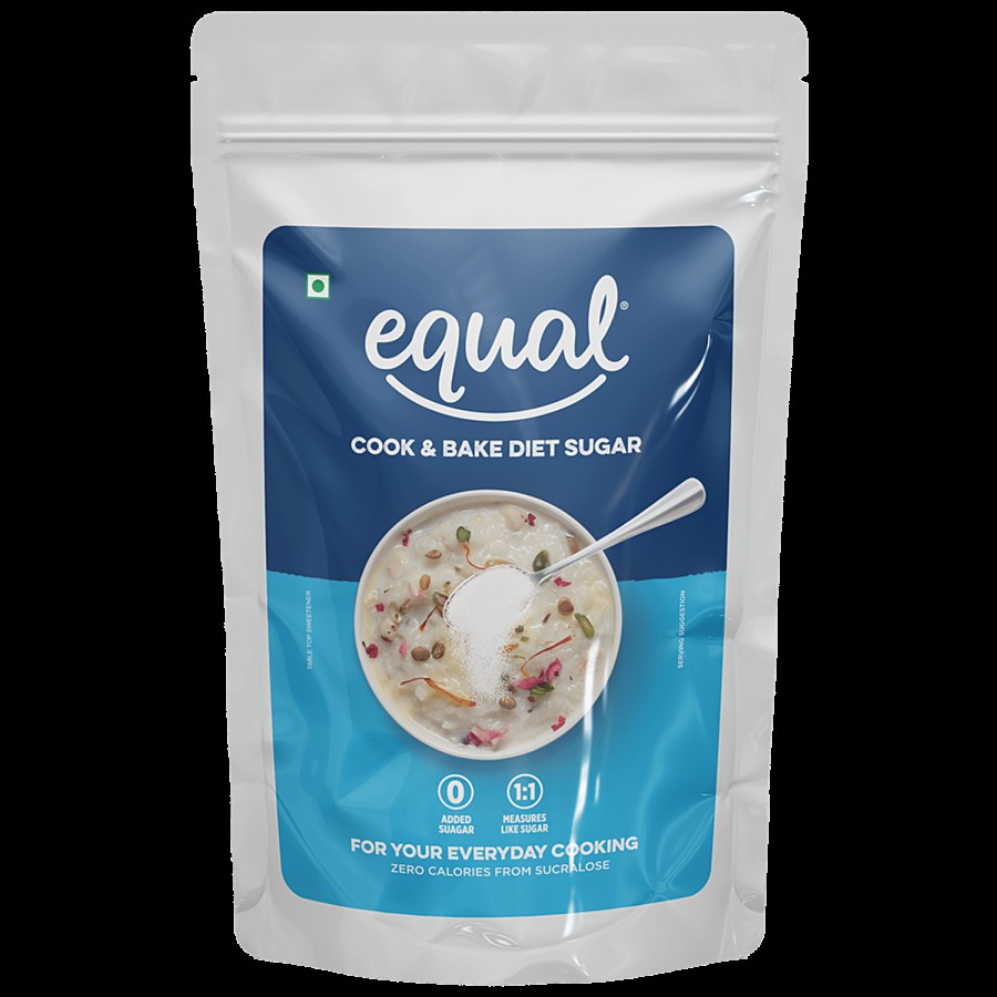 Equal Cook & Bake Diet Sugar For Your Everyday Cooking - Zero Calories From Sucralose