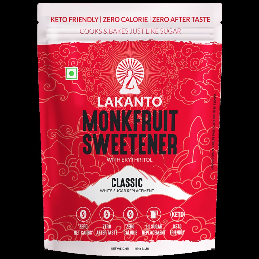 LAKANTO Monk Fruit Sweetener With Erythritol - Classic