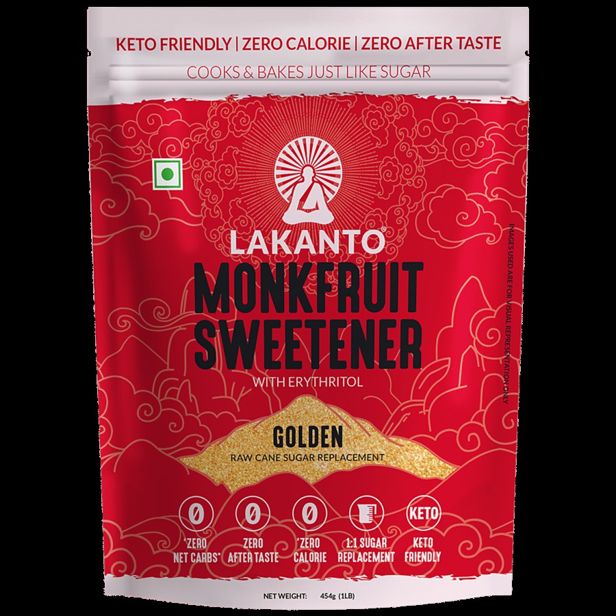 LAKANTO Monk Fruit Sweetener With Erythritol - Golden