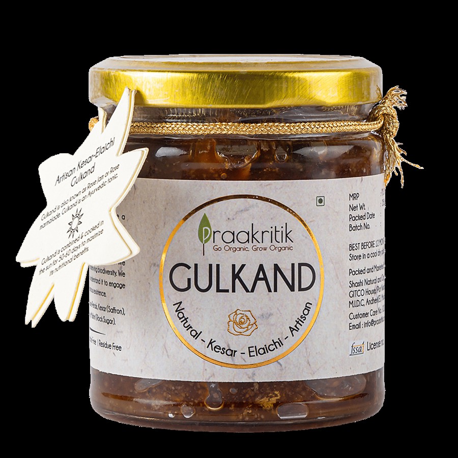 Praakritik Gulkand - Natural Artisan Kesar Elaichi