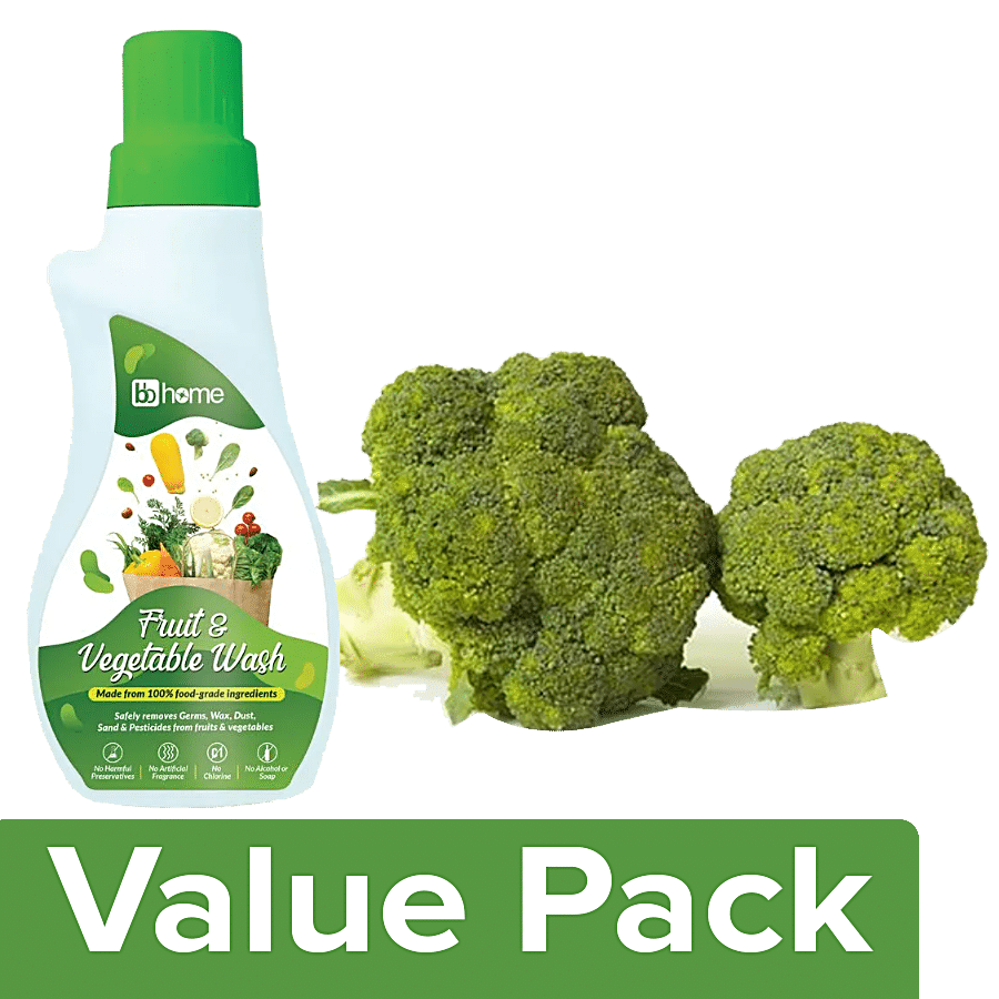 bb Combo Fresho Broccoli 500 g + BB Home Vegetable & Fruit Wash 500 ml