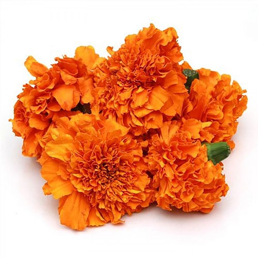 fresho! Premium Banana + Marigold Flower-Yellow + Marigold Flower-Orange + Apple Shimla