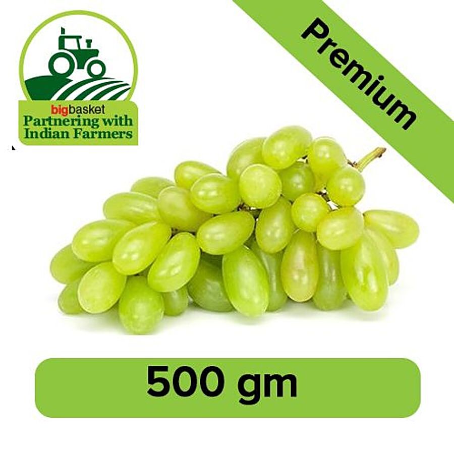 fresho! Grapes - Green Seedless