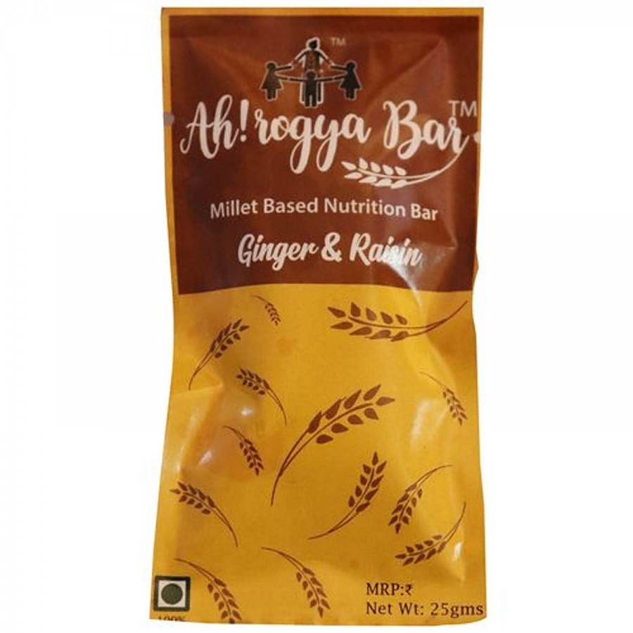 Ah!rogya Bar Millet Based Nutrition Bar - Ginger & Raisin