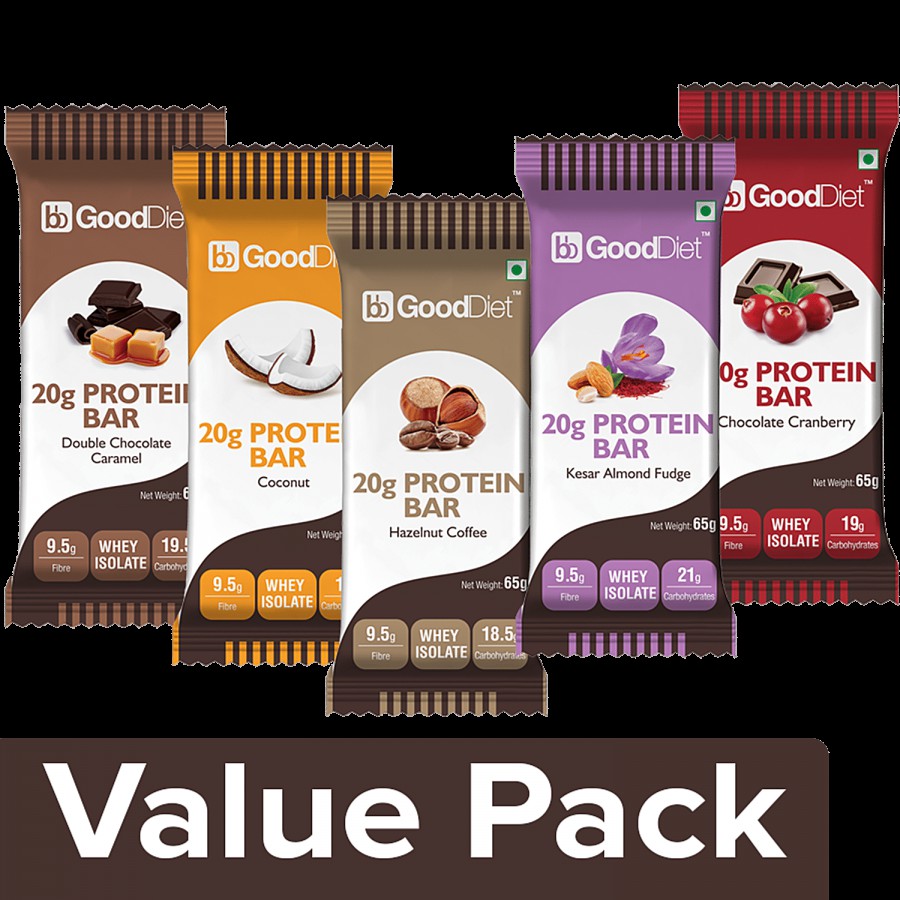 GoodDiet Variety Protein Bar-Double Chocolate