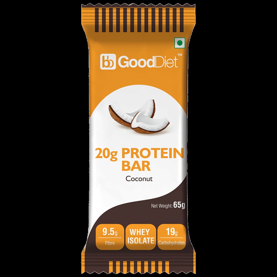 GoodDiet Variety Protein Bars Cranberry Orange-Kesar Almond Fudge-Coconut