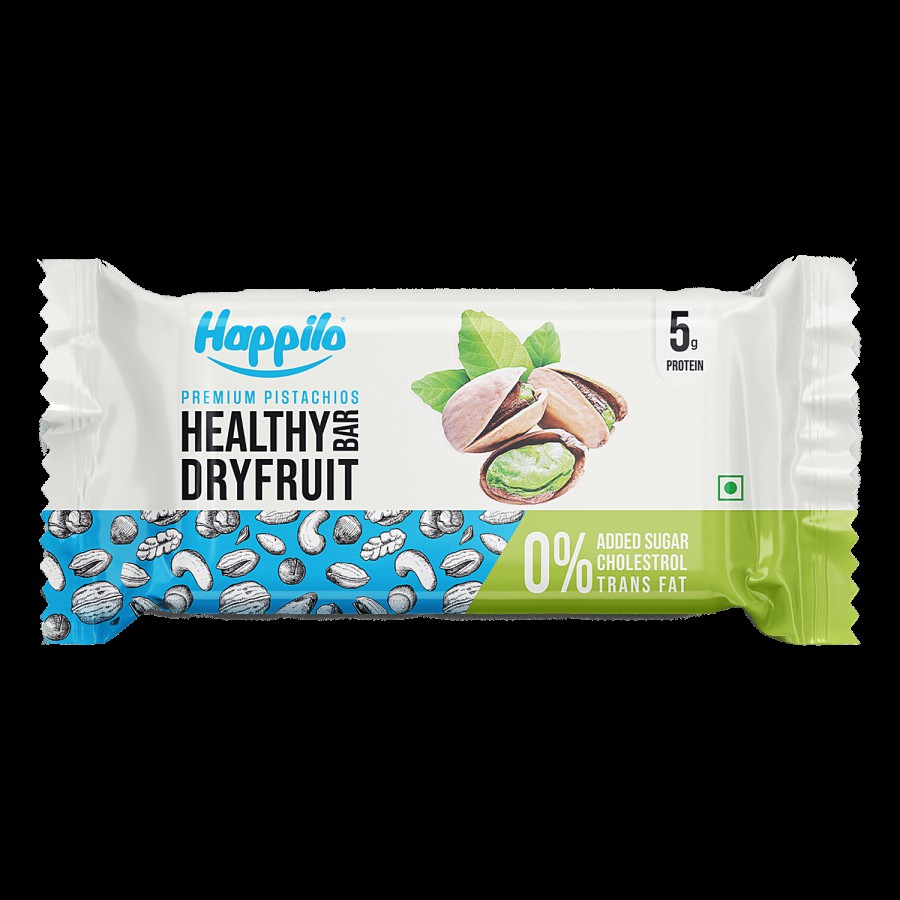 Happilo Premium Pistachios Healthy Dryfruit Bar