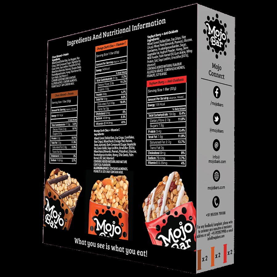 Mojo Bar Healthy Snack - Variety Pack