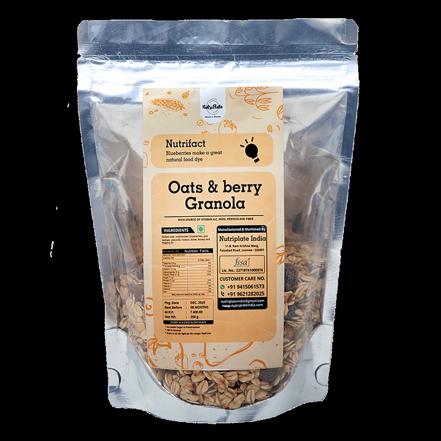 Nutriplate India Oats & Berry Granola