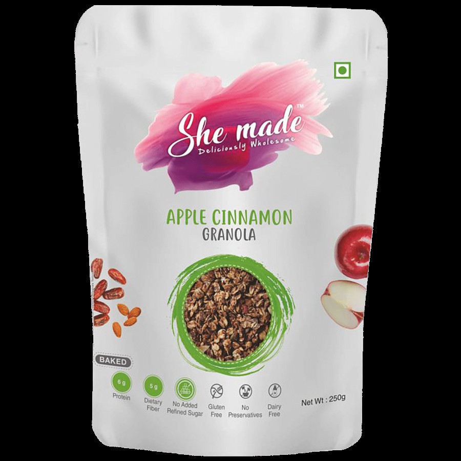 She made Apple Cinnamon Granola - Gluten & Dairy Free