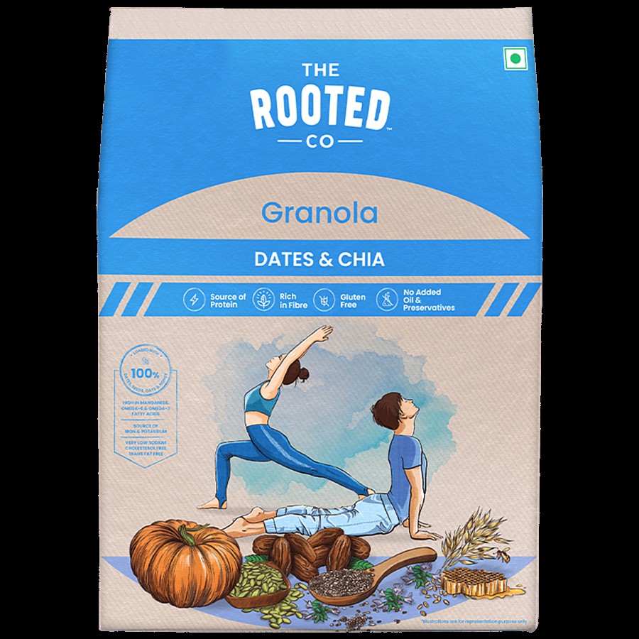 THE ROOTED CO. Granola Cereals - Dates & Chia