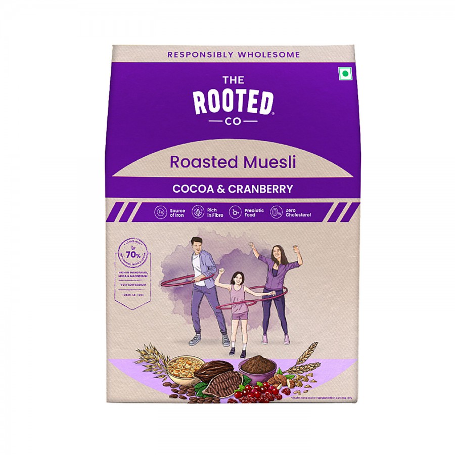 THE ROOTED CO. Roasted Muesli Cereals - Cocoa & Cranberry