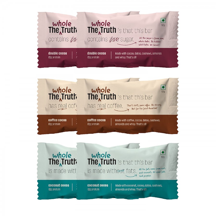 The Whole Truth Protein Bars  - Peanut Heavy