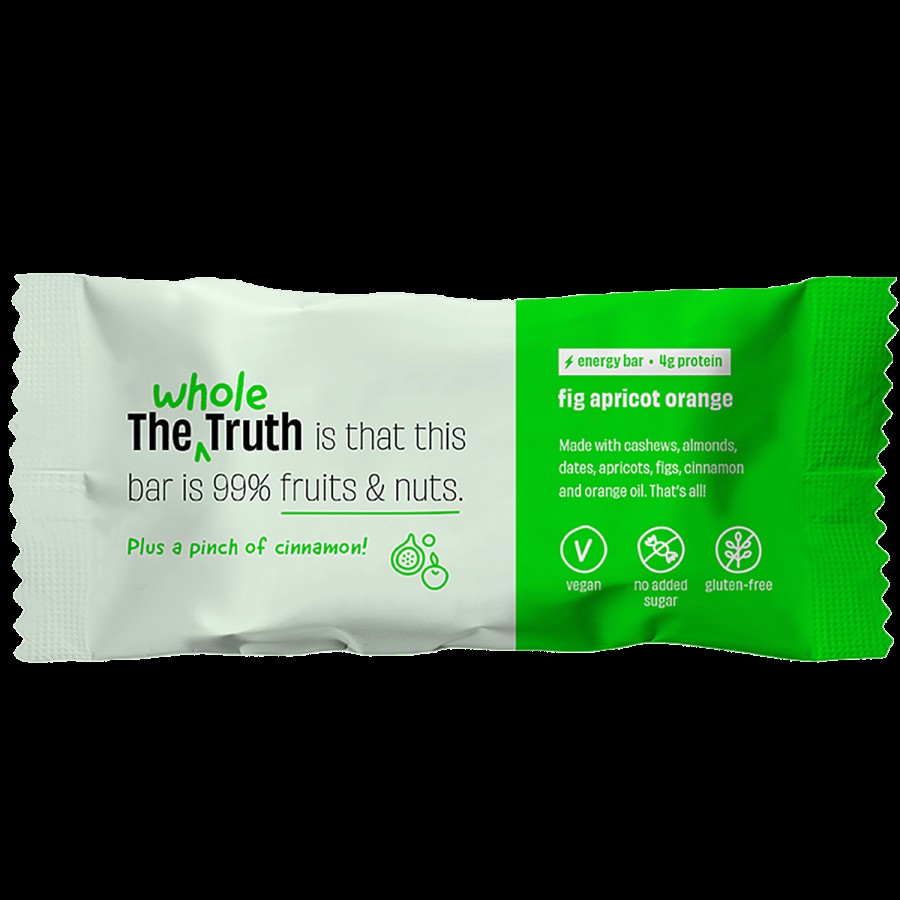 The Whole Truth Vegan Energy Bar - Fig Apricot & Orange