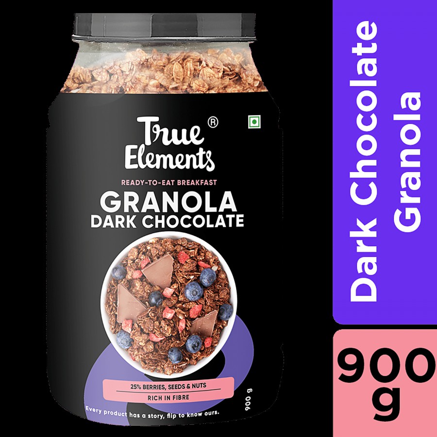 True Elements Baked Granola - Almonds & Dark Chocolate