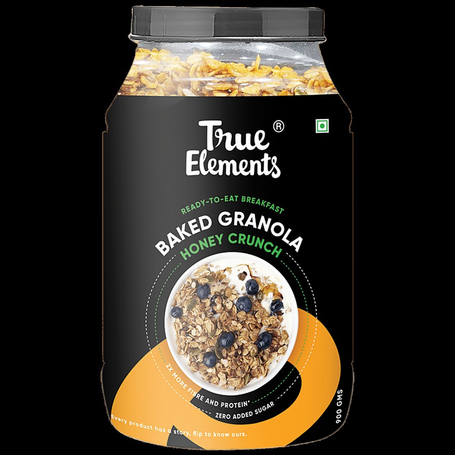 True Elements Baked Granola - Honey Crunch