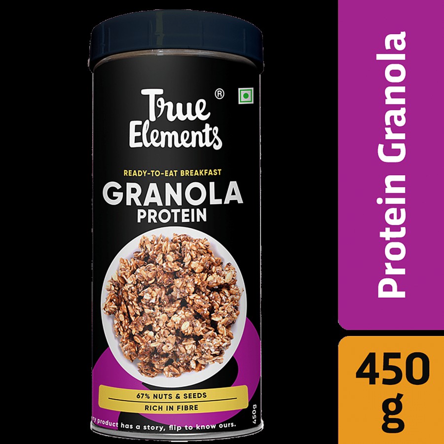 True Elements Protein Granola - Rich In Fibre