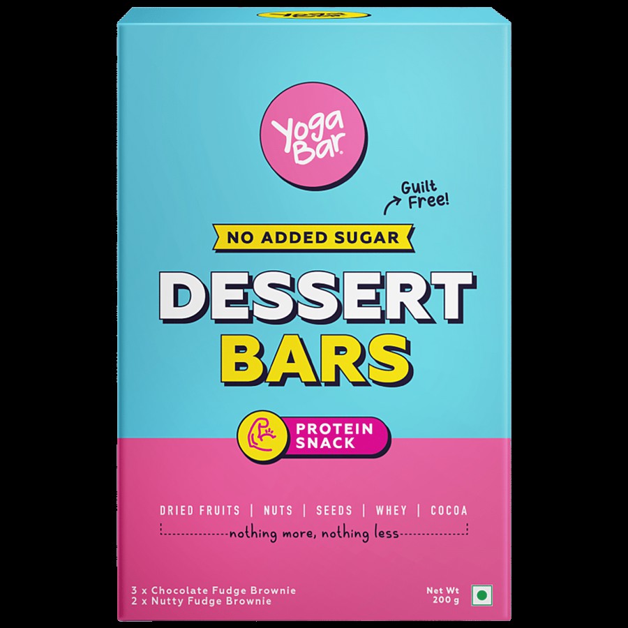 Yoga Bar Dessert Bar - Chocolate & Nutty Fudge Brownie