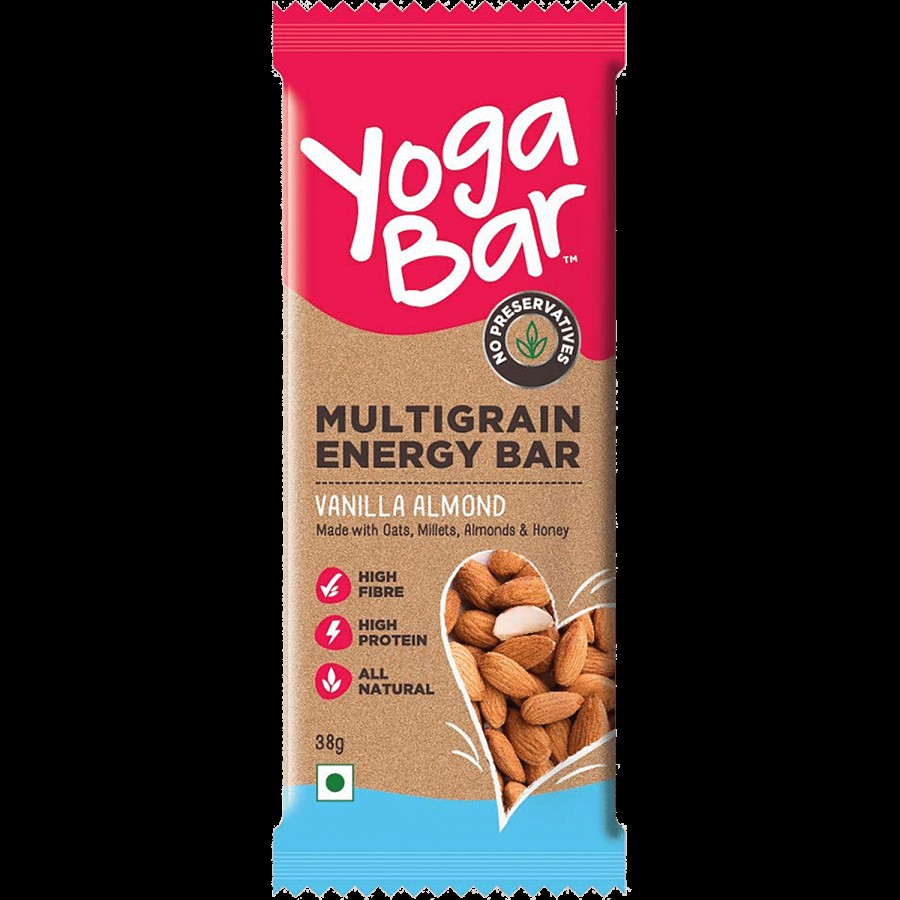 Yoga Bar Multigrain Energy Bar - Vanilla Almond