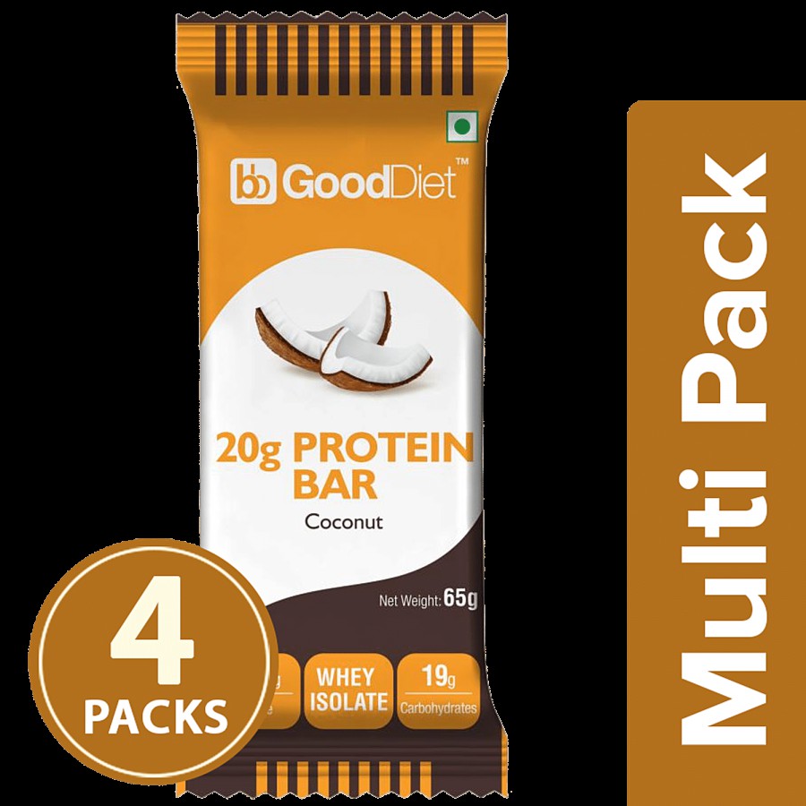 bb Gooddiet 20g Whey Protein Bar - Coconut