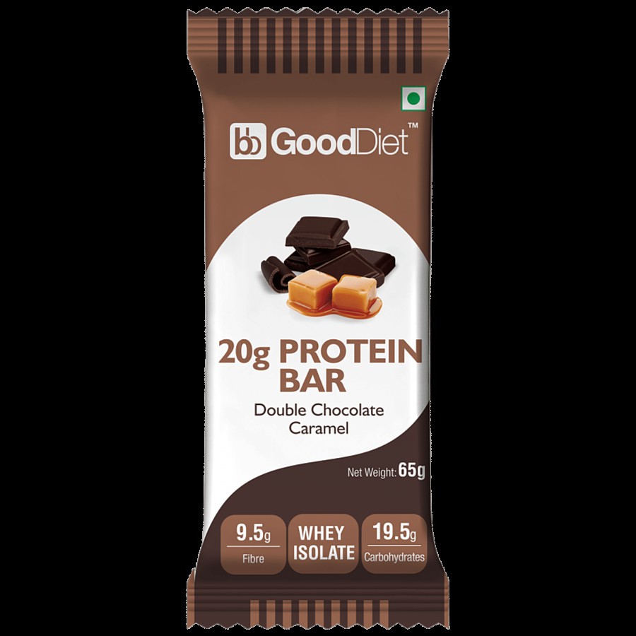 bb Gooddiet 20g Whey Protein Bar - Double Chocolate Caramel