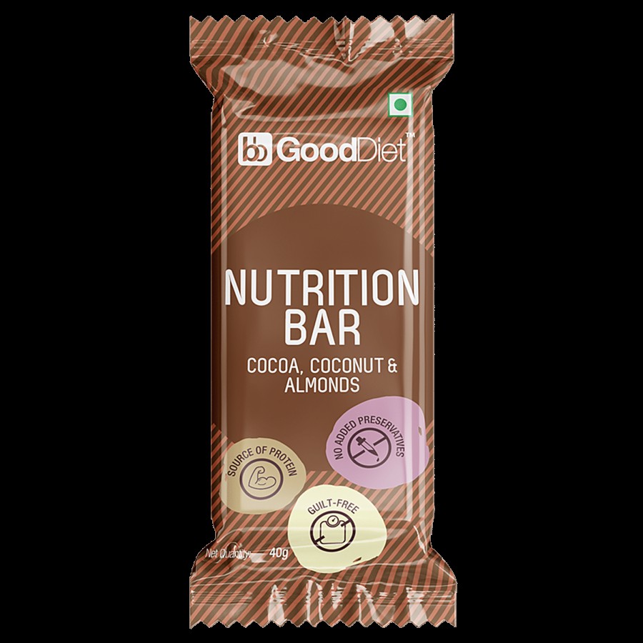 bb Gooddiet Nutrition Energy Bar - Cocoa Coconut & Almonds