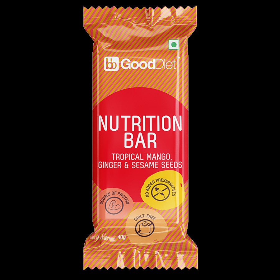 bb Gooddiet Nutrition Energy Bar - Tropical Mango